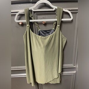 Women’s Miraclesuit Razzle Dazzle Tankini.  Olive green.